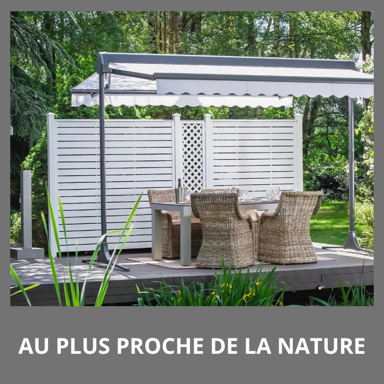 Pergola autoportée, pergola bioclimatique, stores double pente, stores sur pieds dans le 27-28-76-78-91-92-95